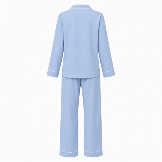 Blue Cotton Women's Pajamas