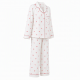 White Cotton Heart Pajamas