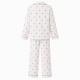 White Cotton Heart Pajamas