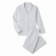 White Striped Button Women's Pajamas
