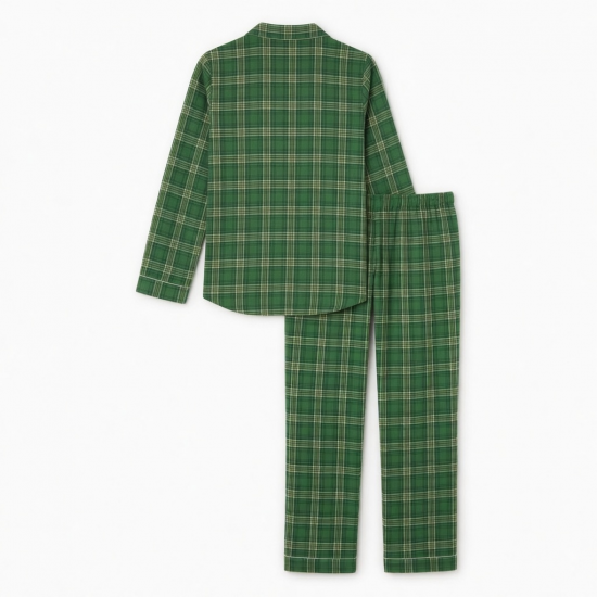 Green Plaid Women's Pajamas