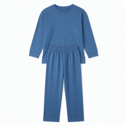 Blue Cotton Women's Loungewear Set