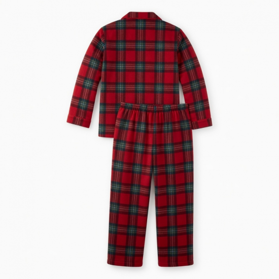 Red Fleece Plaid Pajamas