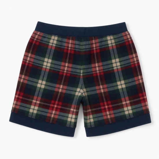 Fleece Plaid Short Soft Pajamas