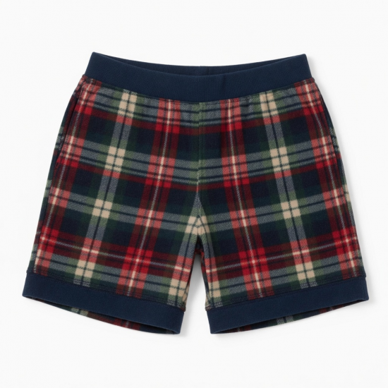 Fleece Plaid Short Soft Pajamas