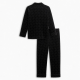 Black Velvet Polka Dot Women's Pajama Set