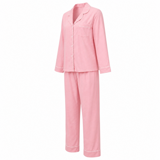Pink Cotton Women's Pajamas