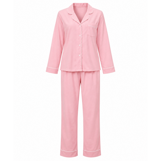 Pink Cotton Women's Pajamas