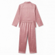 Pink Satin Print Pajamas