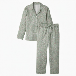 Green Floral Women's Pajamas
