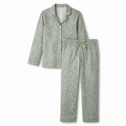 Green Floral Women's Pajamas