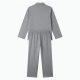 Grey Cotton Print Unisex Pajamas