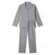 Grey Cotton Print Unisex Pajamas
