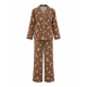Brown Print Women's Pajama Set