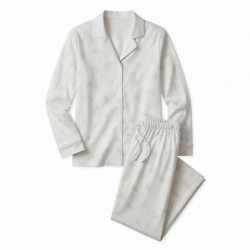 Print Drawstring Women's Pajamas