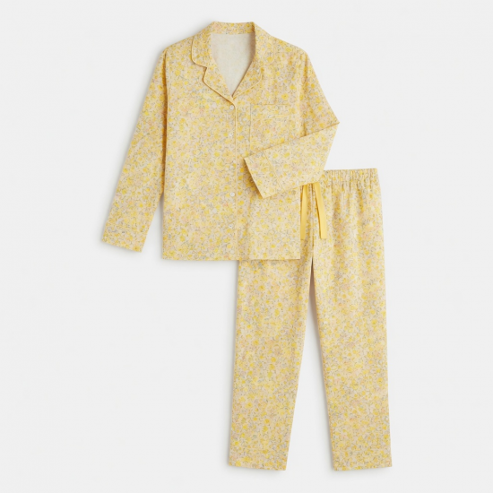 Yellow Floral Pajamas