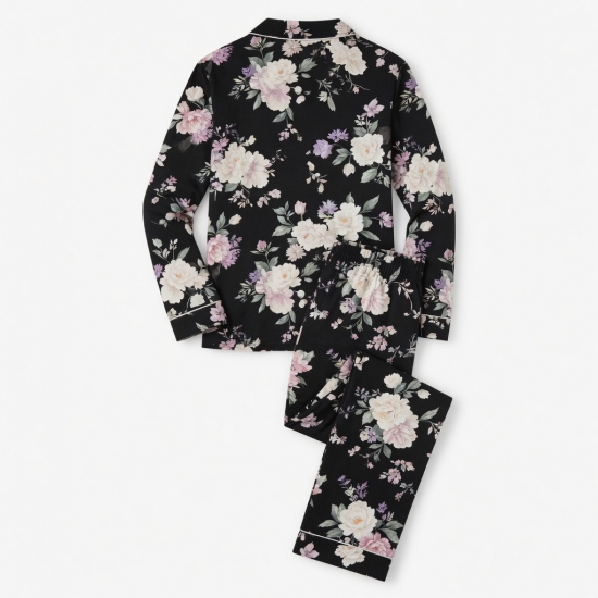 Black Floral Women's Pajamas