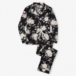 Black Floral Women's Pajamas
