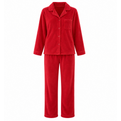 Red Fleece Women's Pajamas