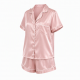 Summer Fashion Women Two Pieces Sleepwear Soft Silk Casual Pajama Sets()