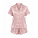 Summer Fashion Women Two Pieces Sleepwear Soft Silk Casual Pajama Sets()