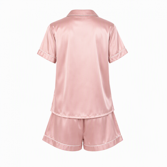 Summer Fashion Women Two Pieces Nightgown Soft Silk Casual Pajama Sets Ladies Sleepwear()