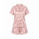 Summer Fashion Women Two Pieces Nightgown Soft Silk Casual Pajama Sets Ladies Sleepwear()