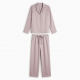 Fashion Women Two Pieces Sleepwear Soft Silk Casual Pajama Sets