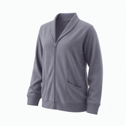 Zipper Cardigan Pajamas for Women At Home