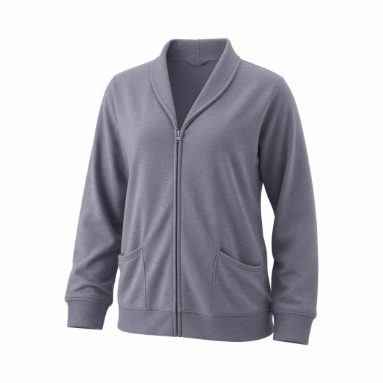 Zipper Cardigan Pajamas for Women At Home
