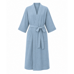 Style Bathrobe for Women, Summer Couple, Thin Nightgown Men, Seven Quarter Sleeve Pajamas