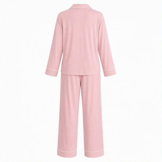 Women Pajamas Set Long Sleeve Sleepwear Nightwear Two Pieces Button Down Pj Sets