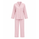 Striped Sleepwear Set Breathable Fabric Women's Nightwear Comfort Wear Pajamas